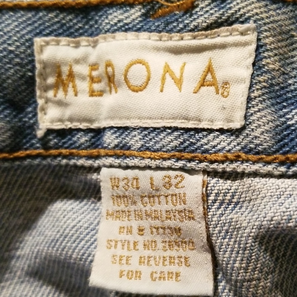 Merona Men's Blue Jeans - Picture 3 of 4